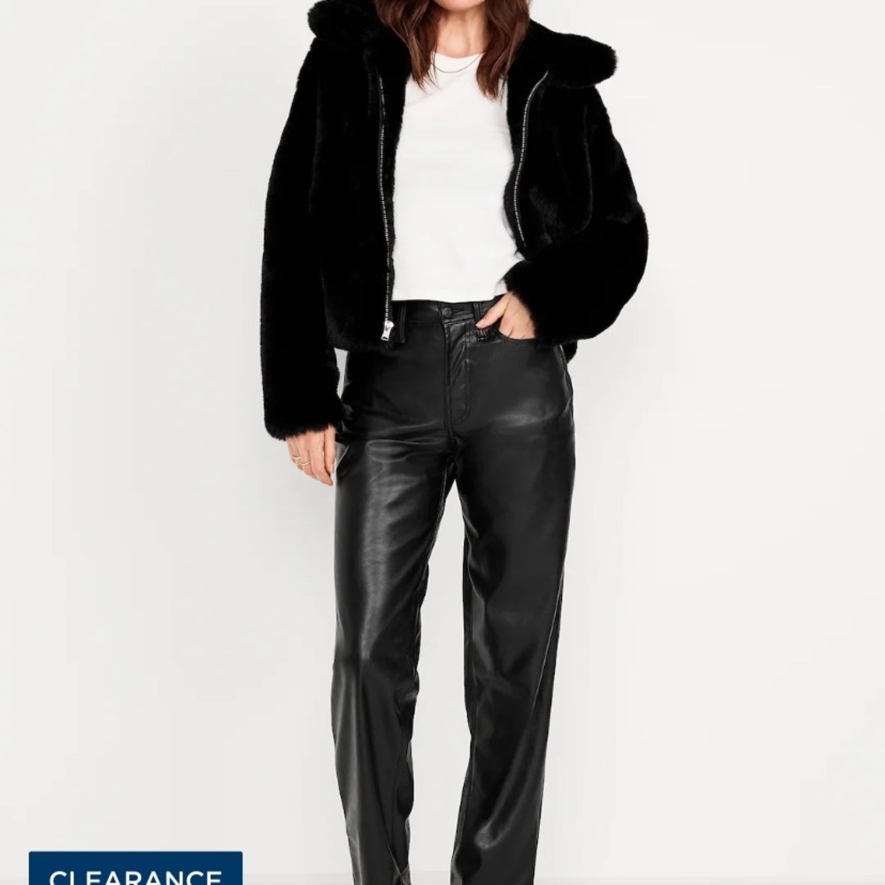 Chic Black Leather Pants